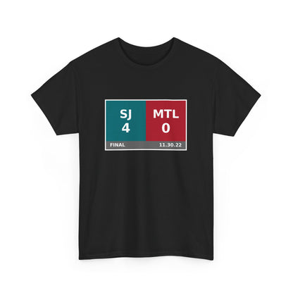 SJ vs MTL Scoreboard Tee 11.30.22