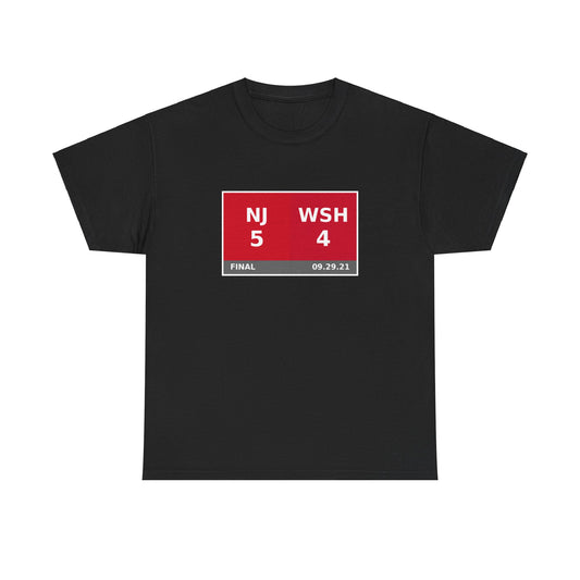 NJ vs WSH Scoreboard Tee 09.29.21