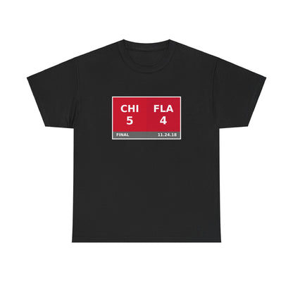 CHI vs FLA Scoreboard Tee 11.24.18