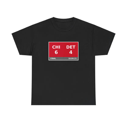 CHI vs DET Scoreboard Tee 10.04.21