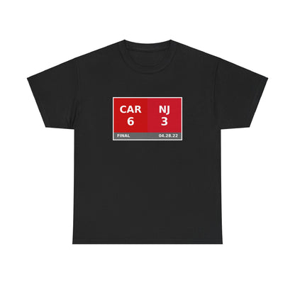 CAR vs NJ Scoreboard Tee 04.28.22