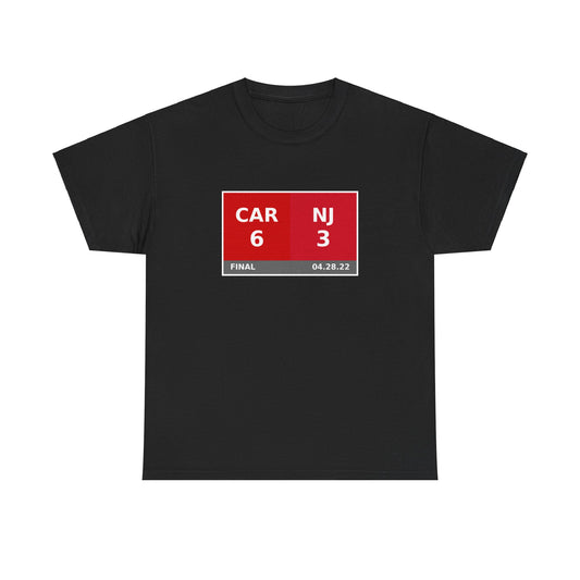 CAR vs NJ Scoreboard Tee 04.28.22