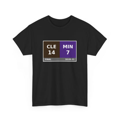 CLE vs MIN Scoreboard Tee 10.03.21