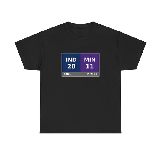 IND vs MIN Scoreboard Tee 09.20.20