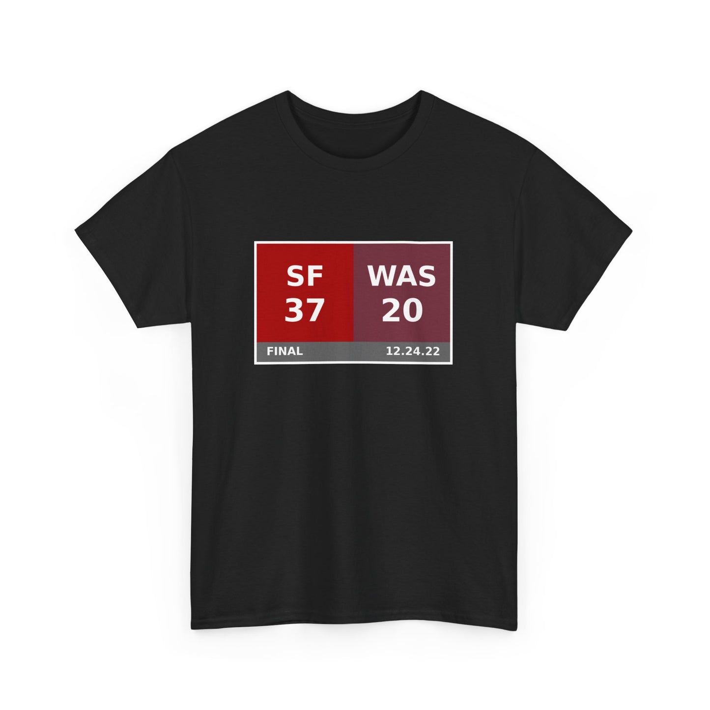 SF vs WAS Scoreboard Tee 12.24.22