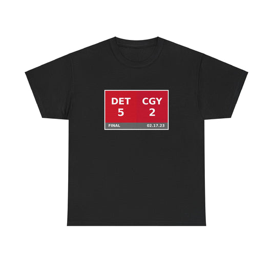 DET vs CGY Scoreboard Tee 02.17.23