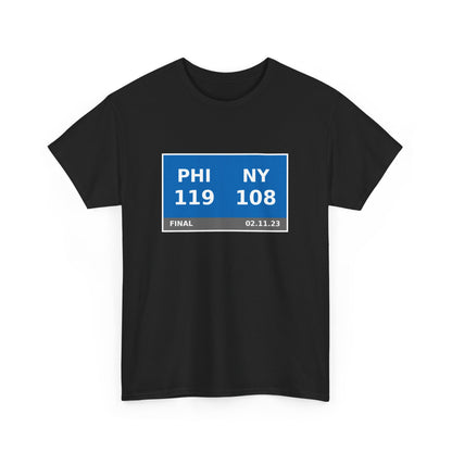 PHI vs NY Scoreboard Tee 02.11.23