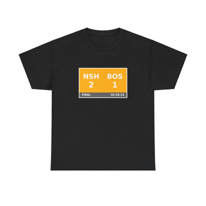 NSH vs BOS Scoreboard Tee 03.28.23