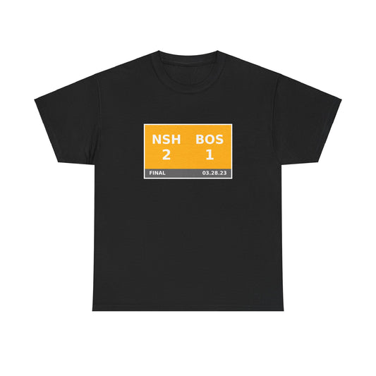 NSH vs BOS Scoreboard Tee 03.28.23