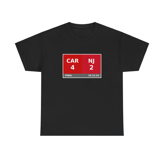 CAR vs NJ Scoreboard Tee 10.15.24