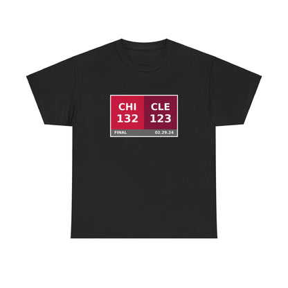 CHI vs CLE Scoreboard Tee 02.29.24