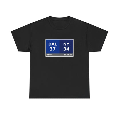 DAL vs NY Scoreboard Tee 10.11.20