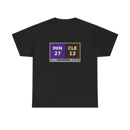 MIN vs CLE Scoreboard Tee 08.17.24