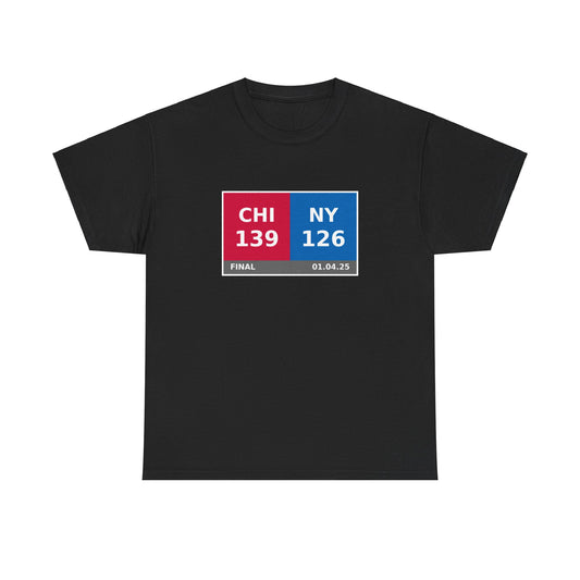 CHI vs NY Scoreboard Tee 01.04.25