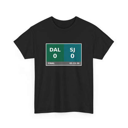 DAL vs SJ Scoreboard Tee 03.15.20