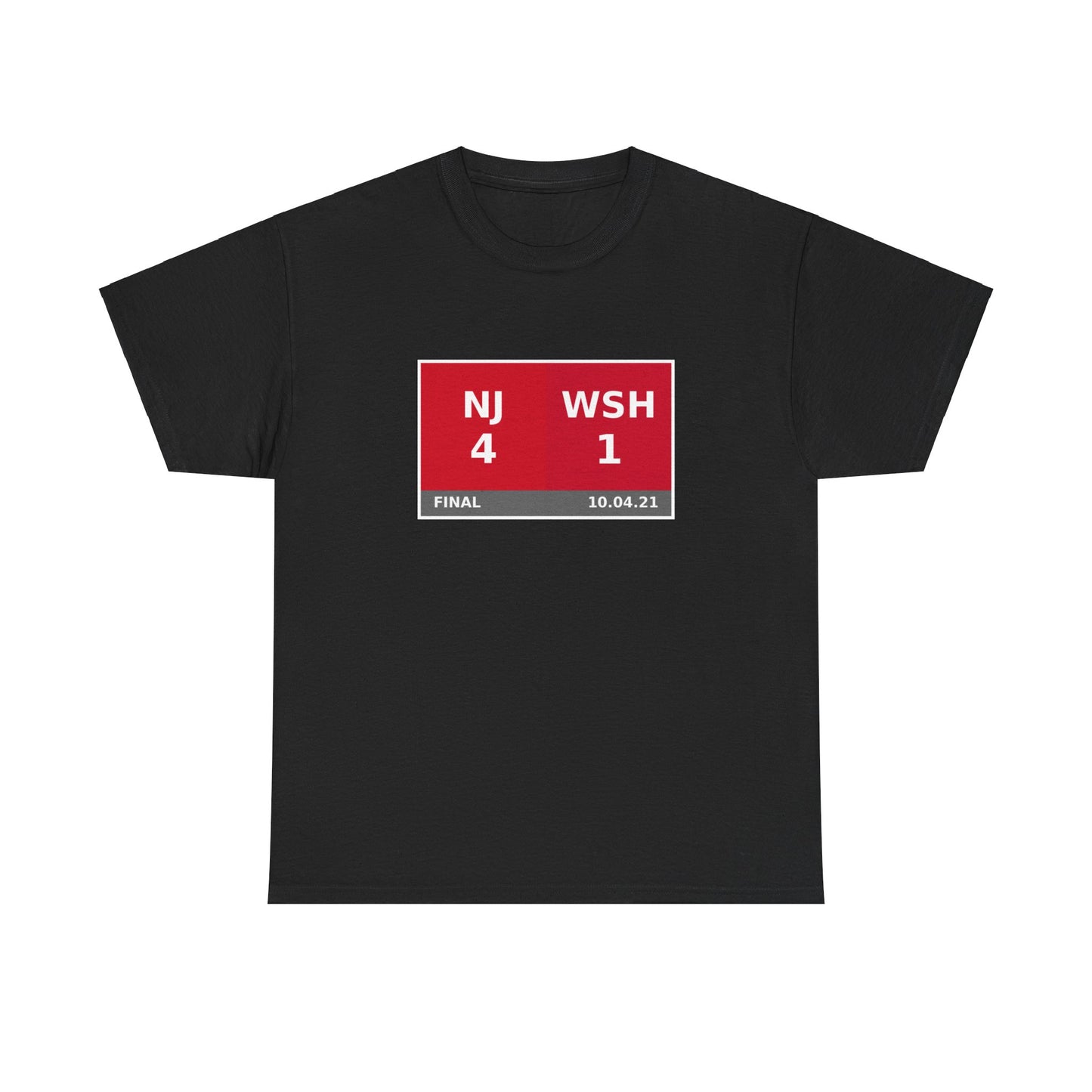 NJ vs WSH Scoreboard Tee 10.04.21