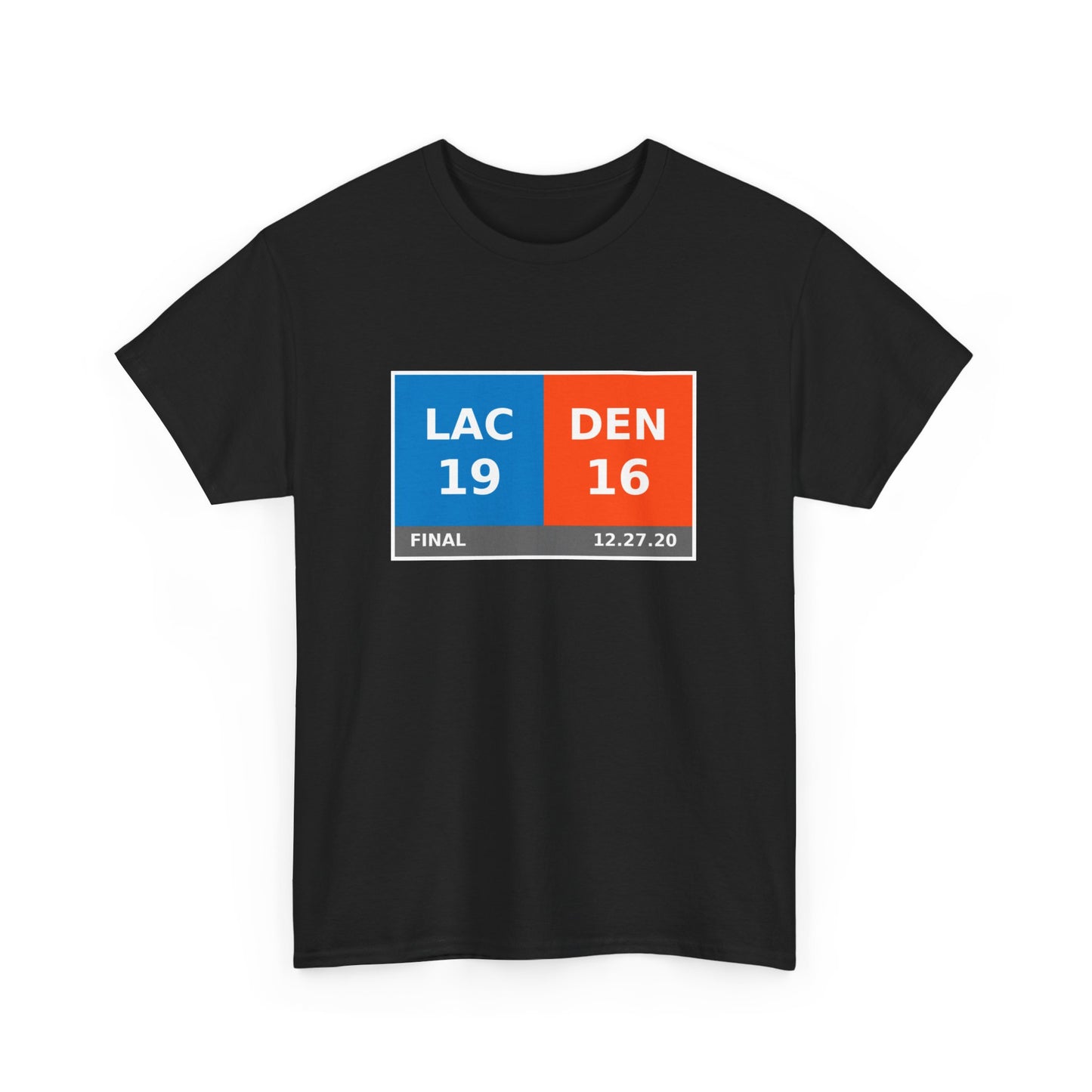 LAC vs DEN Scoreboard Tee 12.27.20