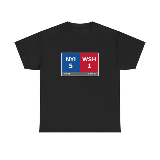 NYI vs WSH Scoreboard Tee 12.30.23