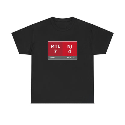 MTL vs NJ Scoreboard Tee 04.07.22