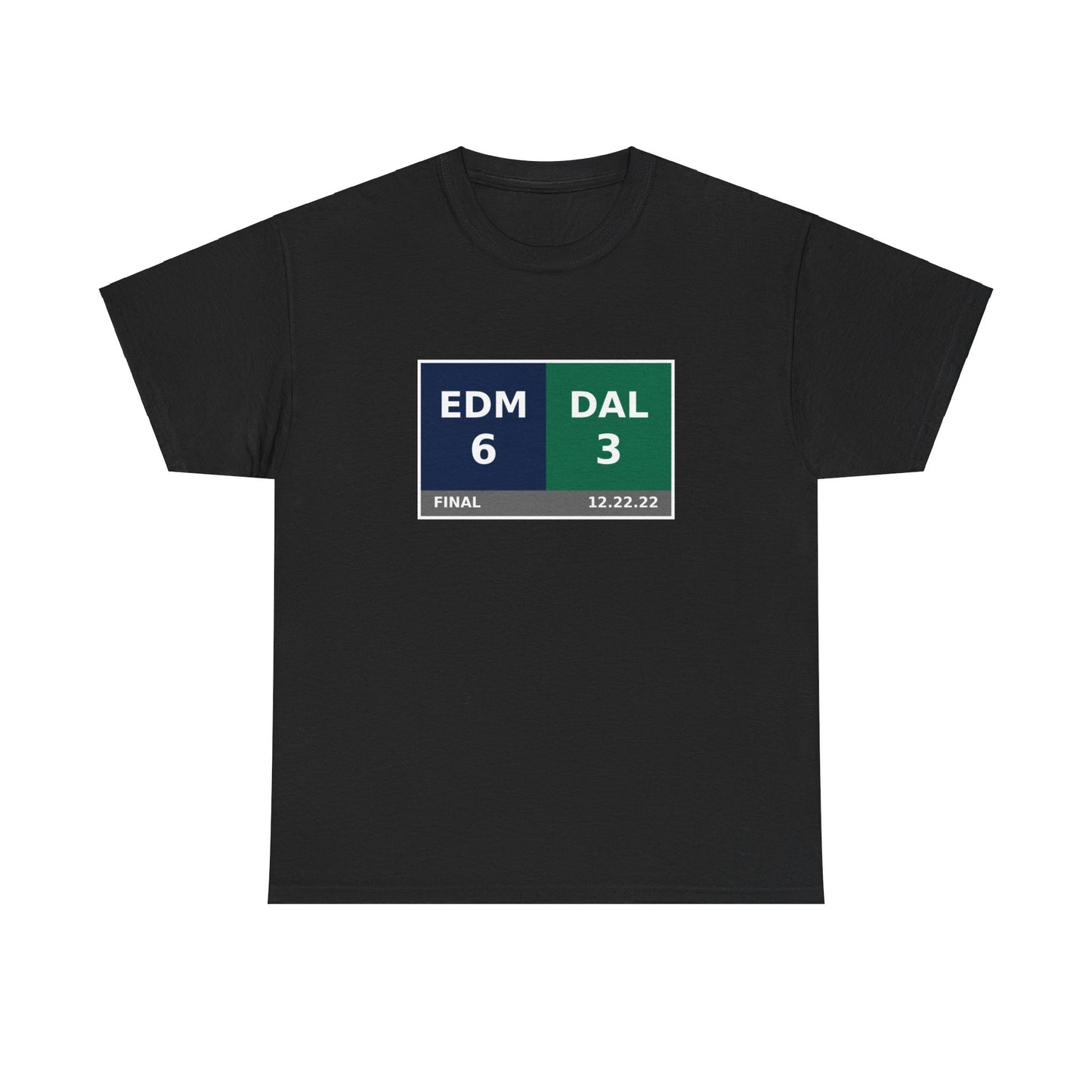 EDM vs DAL Scoreboard Tee 12.22.22