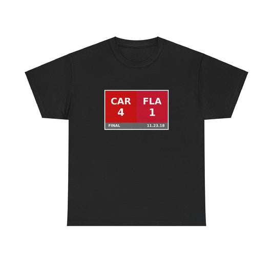 CAR vs FLA Scoreboard Tee 11.23.18