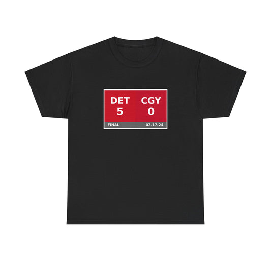 DET vs CGY Scoreboard Tee 02.17.24