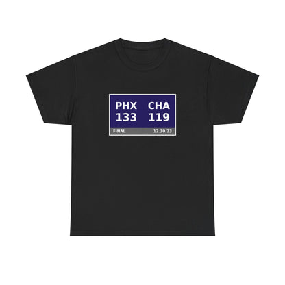 PHX vs CHA Scoreboard Tee 12.30.23