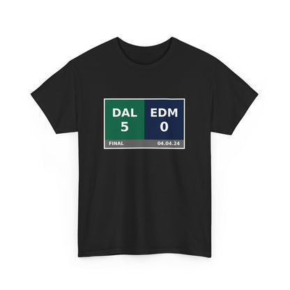 DAL vs EDM Scoreboard Tee 04.04.24