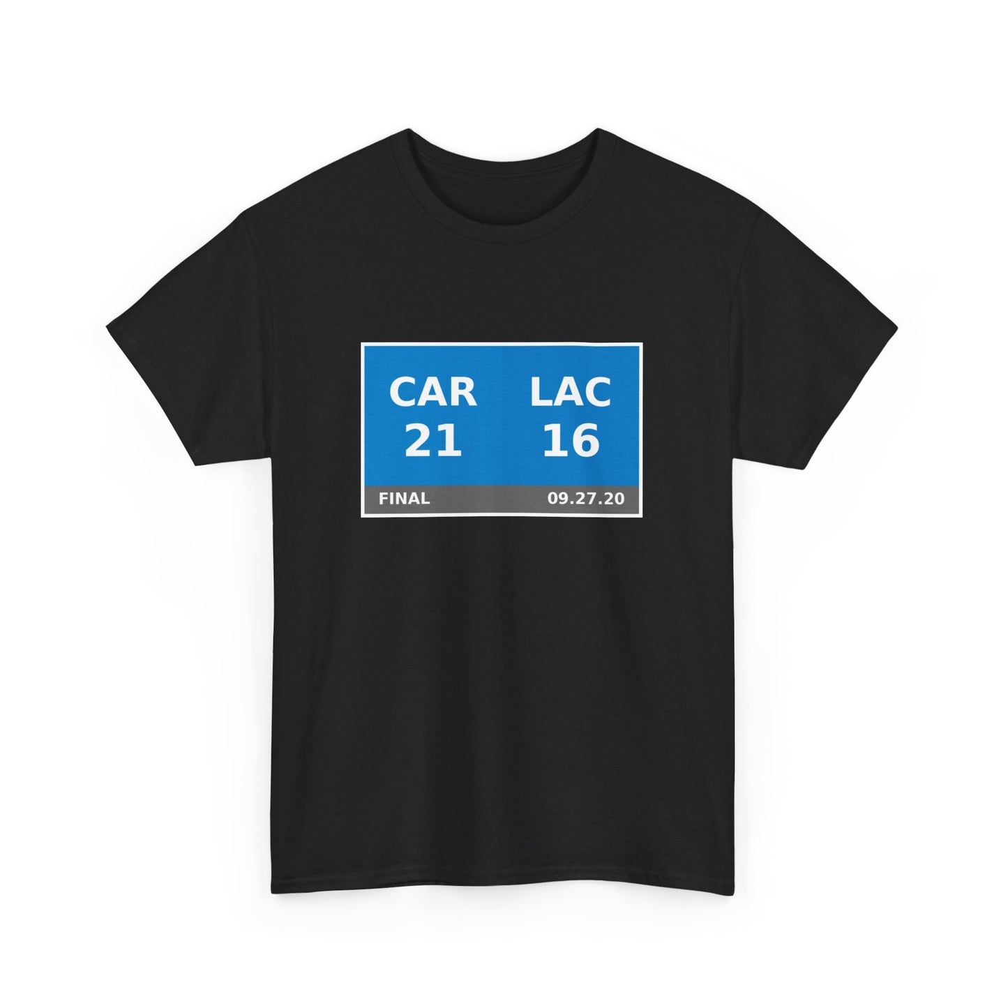 CAR vs LAC Scoreboard Tee 09.27.20