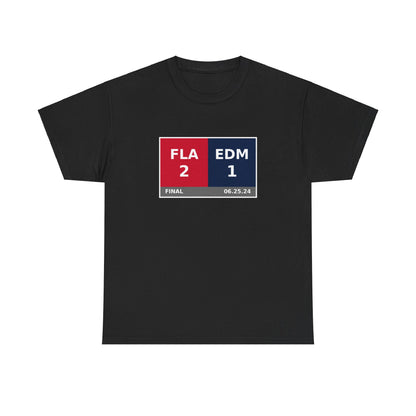 FLA vs EDM Scoreboard Tee 06.25.24