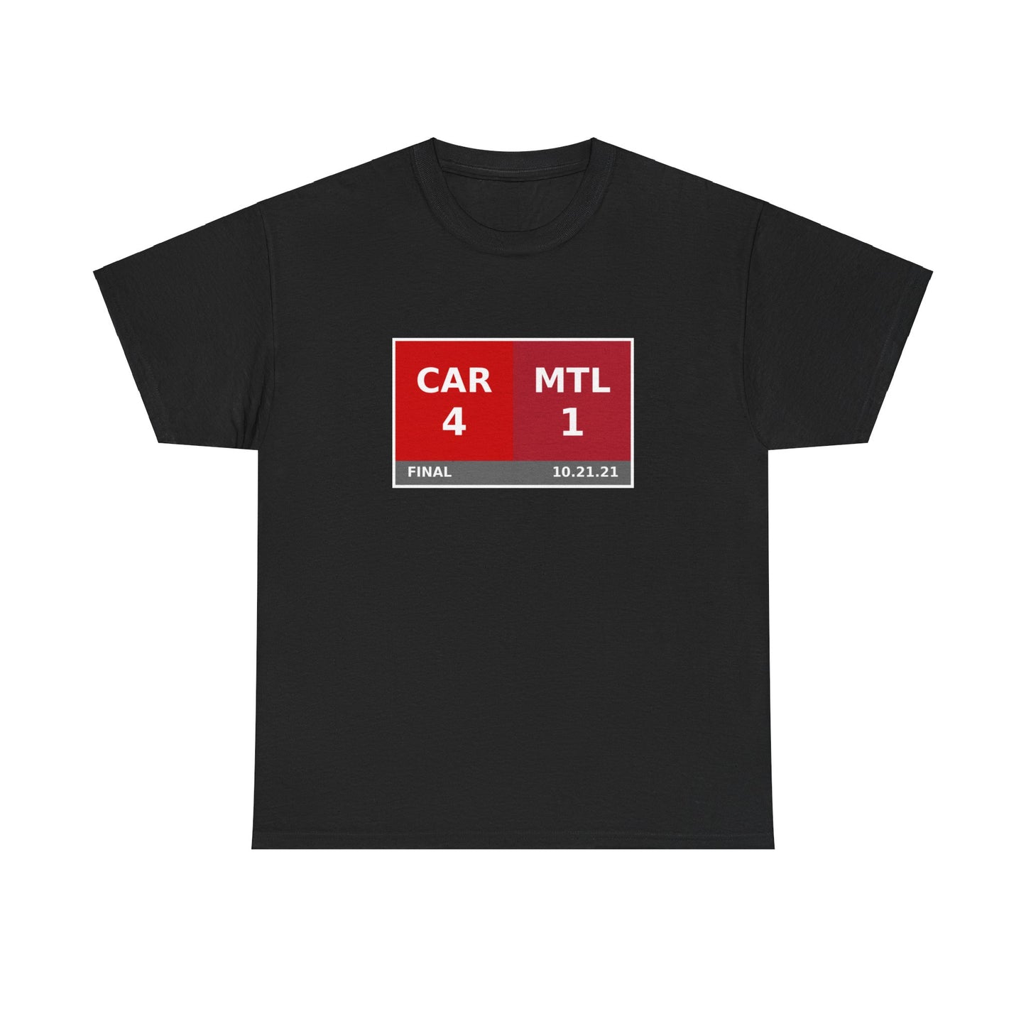 CAR vs MTL Scoreboard Tee 10.21.21