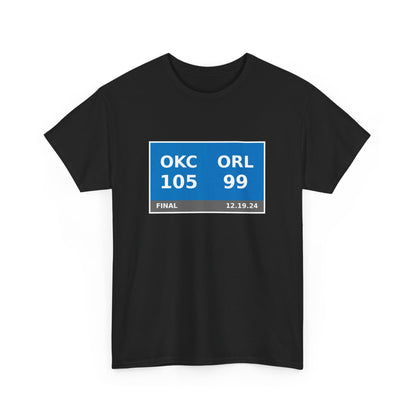 OKC vs ORL Scoreboard Tee 12.19.24