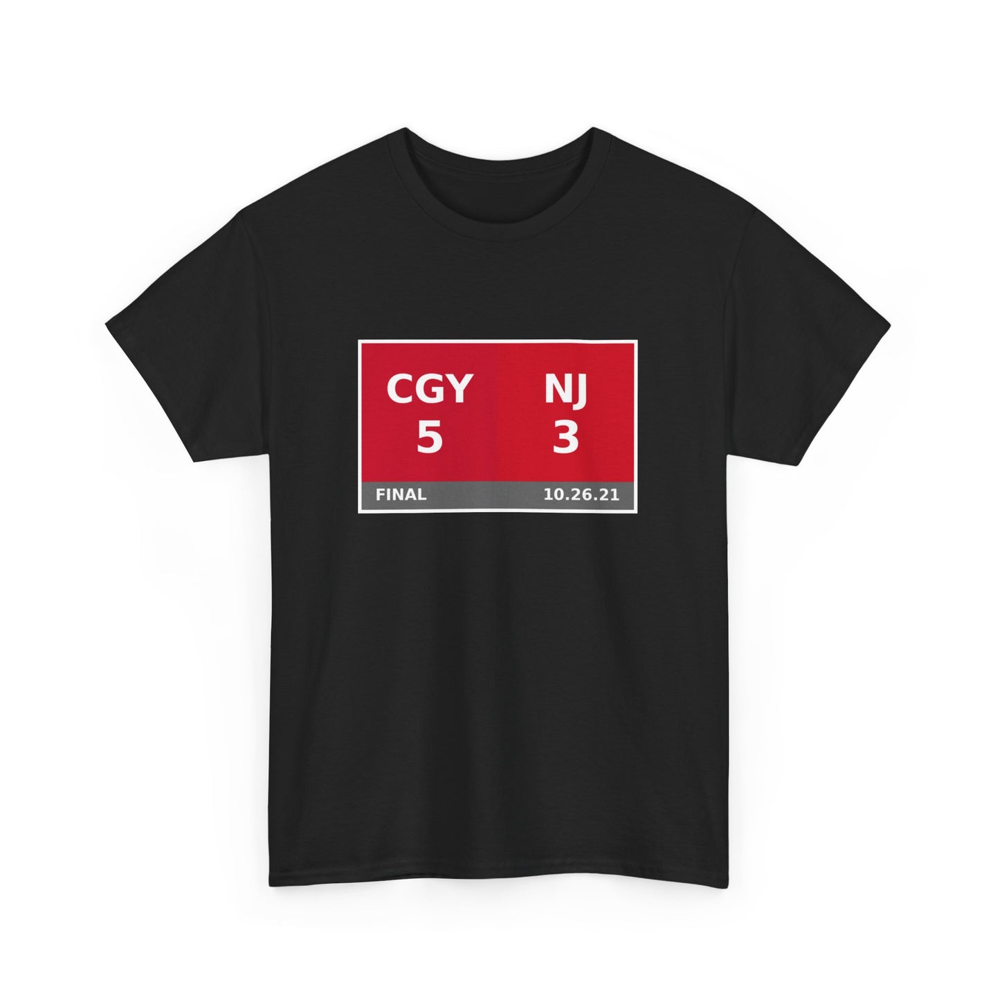 CGY vs NJ Scoreboard Tee 10.26.21