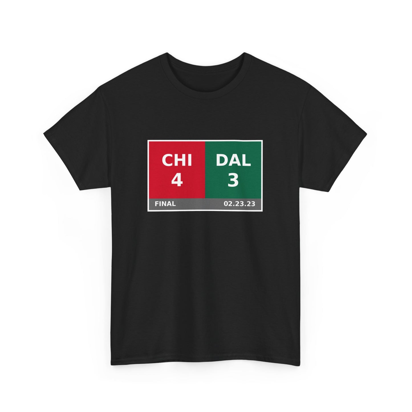 CHI vs DAL Scoreboard Tee 02.23.23