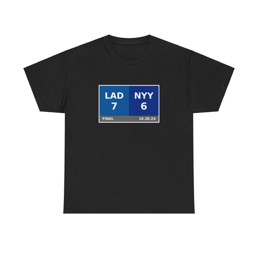 LAD vs NYY Scoreboard Tee 10.30.24