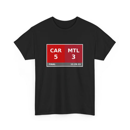 CAR vs MTL Scoreboard Tee 12.29.23