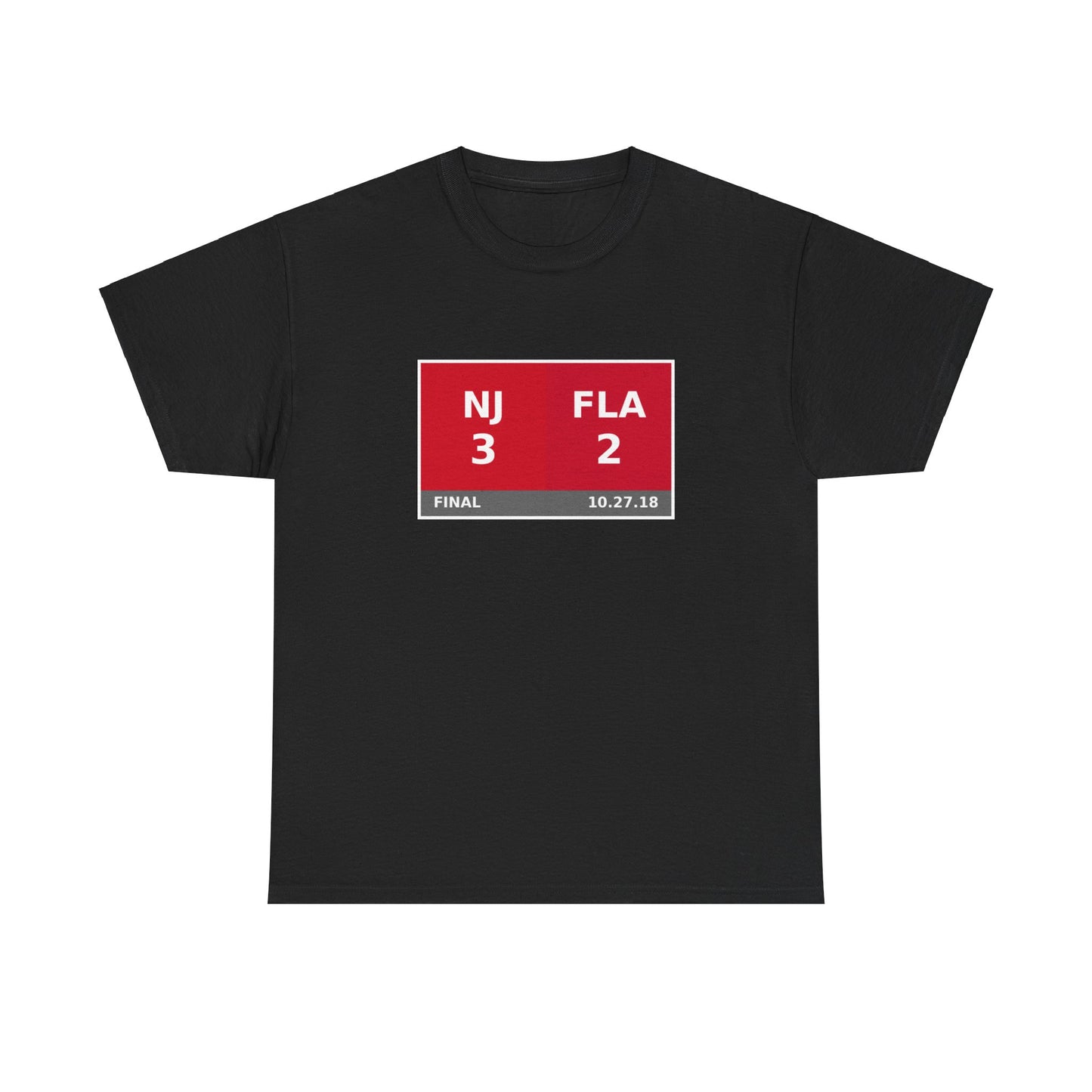 NJ vs FLA Scoreboard Tee 10.27.18