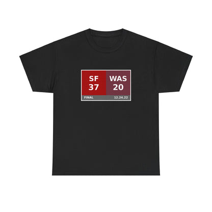 SF vs WAS Scoreboard Tee 12.24.22