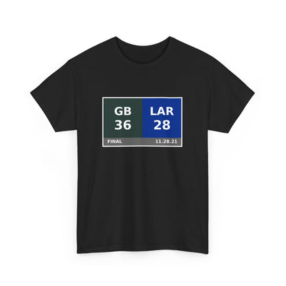 GB vs LAR Scoreboard Tee 11.28.21