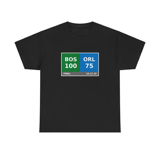 BOS vs ORL Scoreboard Tee 10.12.19