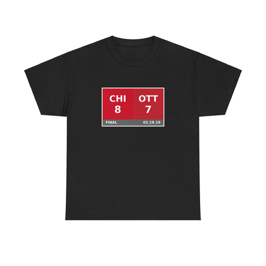 CHI vs OTT Scoreboard Tee 02.19.19