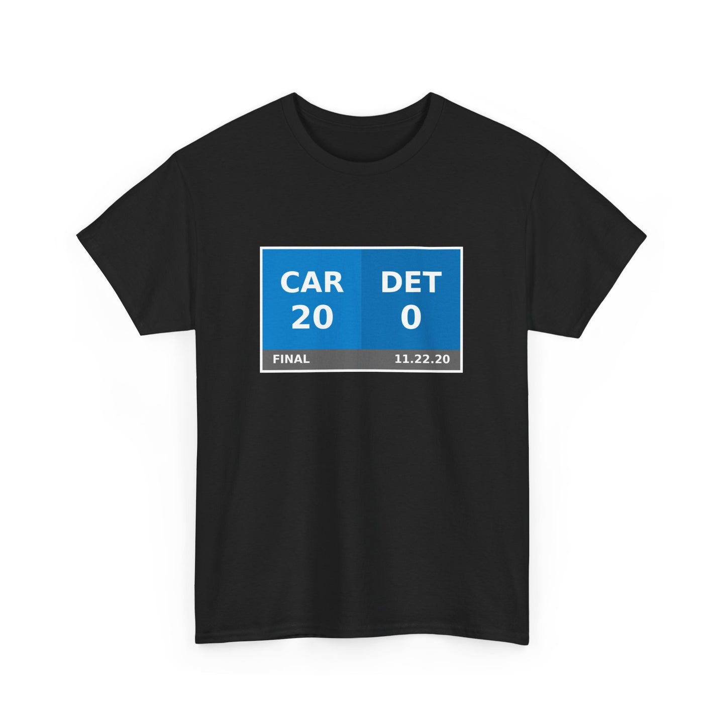 CAR vs DET Scoreboard Tee 11.22.20