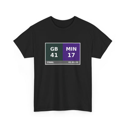 GB vs MIN Scoreboard Tee 01.01.23