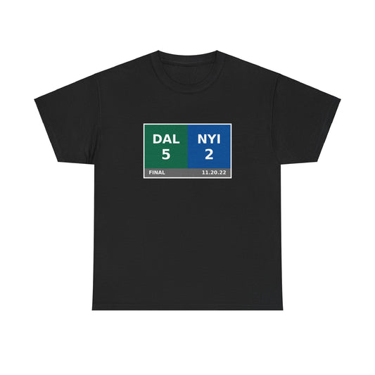 DAL vs NYI Scoreboard Tee 11.20.22