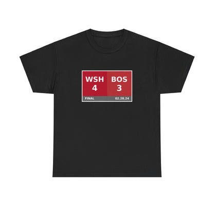 WSH vs BOS Scoreboard Tee 02.28.24