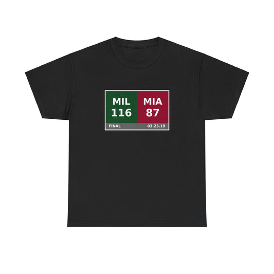 MIL vs MIA Scoreboard Tee 03.23.19