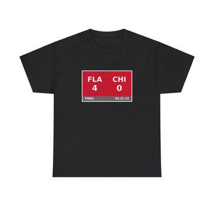 FLA vs CHI Scoreboard Tee 03.31.22