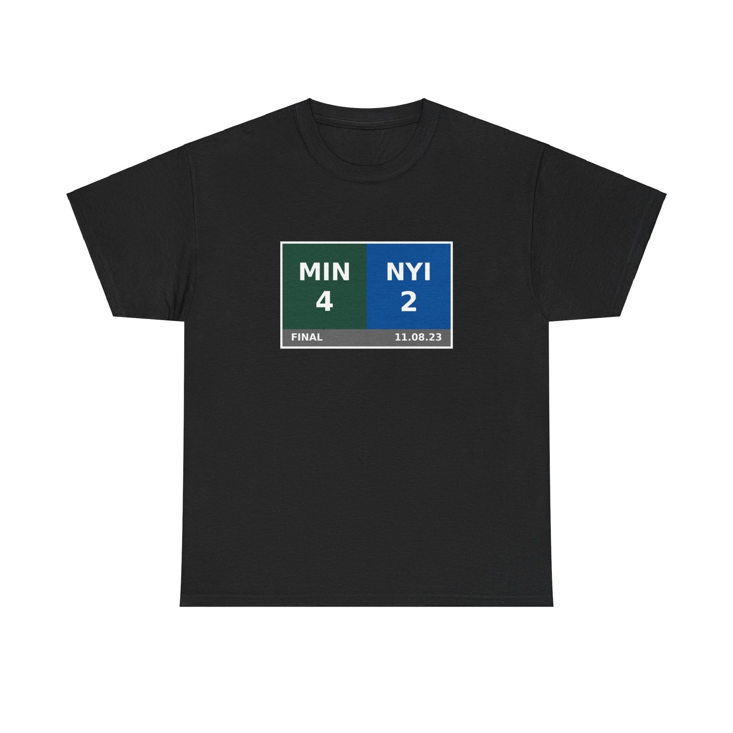 MIN vs NYI Scoreboard Tee 11.08.23