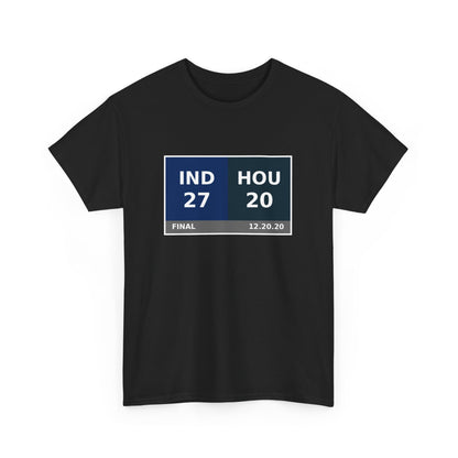 IND vs HOU Scoreboard Tee 12.20.20