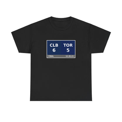 CLB vs TOR Scoreboard Tee 12.30.23